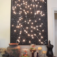 Lighted Constellation Canvas